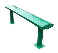 Banc de Jardin, Banc du Parc, 3-4 Places Matériau Métallique, sans Dossier, Résistant Aux Intempéries pour Parc Terrasse Balcon Arrêt de Bus(Green,150 * 22 * 45cm)