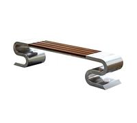 Banc de Jardin Bancs d'extérieur résistants aux intempéries, Chaise de Loisirs en Plein air, Chaise de Parc, Place de Jardin, siège Public extérieur en Acier Inoxydable, Tabouret de Repos pour Centre