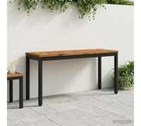 Banc de jardin Bois d'Acacia Massif extérieur Sièges Mobilier patio en vidaXL vi