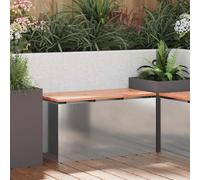 Vidaxl Banc De Jardin Argent 80 X 40 X 43 Cm Acier Galvanisé