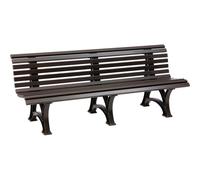 Banc De Jardin Borkum 4 Places Longueur 2000 Mm Brun
