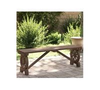 vidaXL Banc de Jardin, Chaise de Camping, Siège de Pique-nique, Meuble de Terrasse Arrière-cour Patio Extérieur, Bois de Sapin Massif