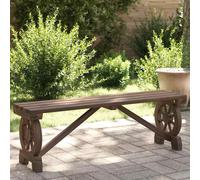 Banc de Jardin, Chaise de Camping, Siège de Pique-nique, Meuble de Terrasse Arrière-cour Patio Extérieur, Bois de 365112
