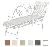 Banc de Jardin - CLP - Karma - Fer Forgé - Blanc - 3 Places