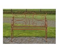 Banc de jardin - CLP - TARA - Métallique - 113 x 47 cm - Marron antique