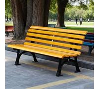 Banc de Jardin de Porche Avant en Bois avec 105 ° Un Dossier légèrement incliné, siège d'amour en métal pour Le Parc, Cour de Cour, Cour, Cour, Cour, Cour