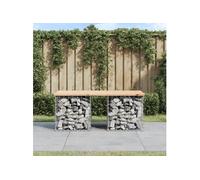 Banc de jardin design de gabion 103x44x42 cm bois massif de pin 834338
