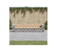 Vidaxl Banc De Jardin Design Gabion 287x71x65,5 Cm Bois Massif De Pin