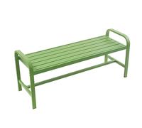 Banc de jardin d'extérieur avec accoudoirs, solution d'assise durable et confortable pour terrasse, balcon, cour, parcs et centres de villégiature