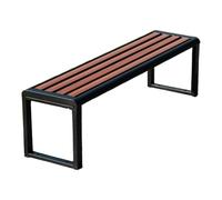 Banc de jardin d'extérieur en tuyau galvanisé résistant aux intempéries pour parcs, terrasses, arrière-cours et piscines. Banc balançoire à haute charge (120 x 39 cm)