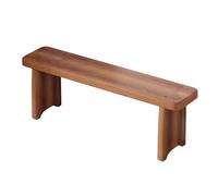 Banc de jardin en bois, chaise de terrasse d'extérieur dos nu pour porche, entrée et support de fleurs, design résistant aux intempéries pour une utilisation en intérieur et en extérieur