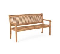 BANC DE JARDIN 3 PLACES EN BOIS MASSIF 158x62x88