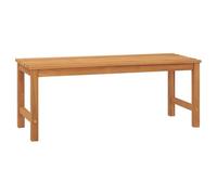 Banc de Jardin en Bois de Teck Solide de vidaXL - Meuble d'Extérieur pour Patio, Terrasse et Arrière-Cour - 114 cm