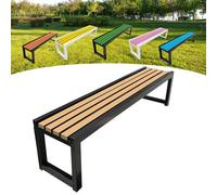 Banc de jardin en bois durable 2-3 places avec peinture respectueuse de l'environnement, idéal pour les jardins, balcons et espaces publics