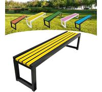 Banc de jardin en bois durable 2-3 places avec peinture respectueuse de l'environnement, idéal pour les jardins, balcons et espaces publics