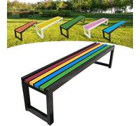 Banc de jardin en bois durable 2-3 places avec peinture respectueuse de l'environnement, idéal pour les jardins, balcons et espaces publics