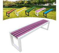 Banc de jardin en bois durable 2-3 places avec peinture respectueuse de l'environnement, idéal pour les jardins, balcons et espaces publics