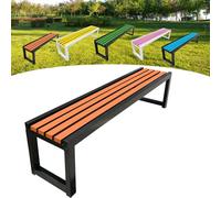 Banc de jardin en bois durable 2-3 places avec peinture respectueuse de l'environnement, idéal pour les jardins, balcons et espaces publics