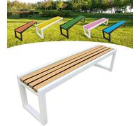 Banc de jardin en bois durable 2-3 places avec peinture respectueuse de l'environnement, idéal pour les jardins, balcons et espaces publics