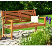 Banc de jardin en bois eucalyptus pré-huilé 2 places balcon banc en bois balcon