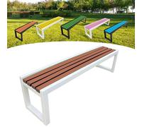 Banc de jardin en bois, extérieur 2-3 places avec protection contre la corrosion et la rouille, peinture écologique, idéal pour jardins, balcons, parcs et magasins - 100 x 40 x 45 cm