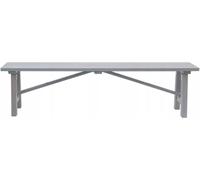 Banc de jardin en bois gris Banc de parc Banc de jardin Meubles de jardin Pieds pliables 9854