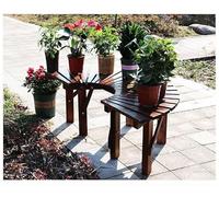 Banc De Jardin en Demi-Cercle, Mobilier D'extérieur, Assise À Lattes Enveloppantes, Siège De Repos sans Dossier for Parc, Cour, Porche, Jardin, Pelouse