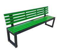 Banc de jardin en fonte robuste avec dossier - Capacité de charge de 400 kg - Durable - Pour terrasse et parc - Banc de jardin en métal pour la maison et les espaces commerciaux