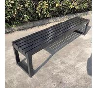 Banc de jardin en métal durable et résistant aux intempéries - Mobilier de terrasse en fonte robuste pour pelouse et cour - Assise élégante pour jardin et terrasse
