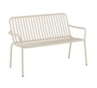 Banc de Jardin en Métal "Peking" 130cm Beige