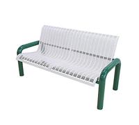 Banc De Jardin en Métal pour L'Extérieur, Banc De Parc, Siège De Terrasse avec Pieds en Acier Et Fonte, Banc De Travail Décoratif avec Dossier, pour Porche, Ter,