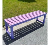 Banc de jardin en métal résistant aux intempéries, capacité de 362,9 kg, pour écoles et espaces publics, siège extérieur pour parc, terrasse, pelouse et cour, banc gris durable