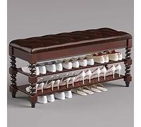 Banc de jardin, espace de repos extérieur, balcon d'appartement, banc d'extérieur, banc en métal résistant aux intempéries, banc à chaussures en bois massif, coffre de rangement caché rabatt