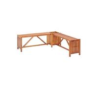 Vidaxl Banc De Jardin Et Jardinière 117x117x40 Cm Bois Solide D'acacia