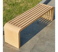 Banc de jardin extérieur, cadre galvanisé, siège en métal résistant aux intempéries, finition lisse, design monobloc, ne nécessite aucun assemblage, pour porche et pelouse