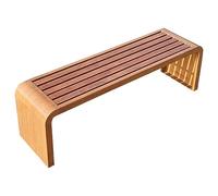 Banc de jardin extérieur, cadre galvanisé, siège en métal résistant aux intempéries, finition lisse, design monobloc, ne nécessite aucun assemblage, pour porche et pelouse
