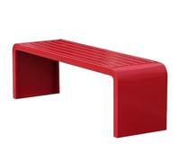 Banc de jardin extérieur, design monobloc en acier galvanisé durable, résistant aux intempéries pour terrasses, parcs et espaces publics