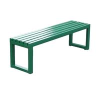 Banc de Jardin Extérieur en Acier Galvanisé,Banquette de Parc Métal Résistant aux Intempéries,Grand Banc d'Extérieur Design Industriel Robuste pour Terrasse,Cour,Place Publique(Green,120x40x45cm)