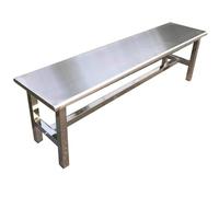Banc De Jardin Extérieur en Acier Inoxydable, Capacité De Charge De 660 LB, for Balcon, Terrasse, Parc, Usage Commercial(180x35x45cm)