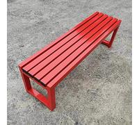 Banc de jardin extérieur en métal, banc extérieur et intérieur pour parc, jardin, terrasse et salon, capacité de charge de 317,5 kg, banc de jardin résistant aux intempéries, 3 places