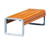 Banc de Jardin Exterieur Imperméabiliser Bancs de Jardins Siège en Bois Banquette Angle Banc de Loisirs pour Parc, Place, Jardin, Paysage, Communauté, Rue(Yellow,120 * 50 * 42cm)
