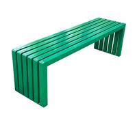 Banc de Jardin Exterieur Résistants aux Intempéries Banquette 2 Places en Acier Galvanisé Banquette Exterieur pour Écoles, Parcs, Sites Touristiques, Rues 9 Couleurs(Green,120x40x45cm)