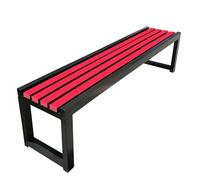 Banc de jardin extérieur sans dossier, résistant aux intempéries et facile à assembler, idéal pour les balcons d'appartement, les écoles et les jardins publics