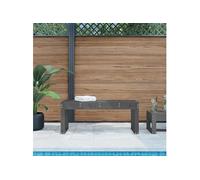 Banc de jardin gris 110x38x45 cm bois massif de pin 825095