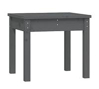 Banc de jardin gris 50x44x45 cm bois massif de pin