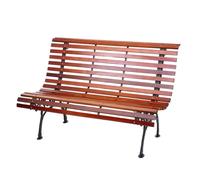 Banc De Jardin Hwc-F97, Banc Du Parc, Banquette En Bois 2 Places, 122cm, 24kg, Marron Marron