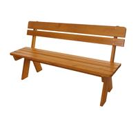 Banc De Jardin Hwc-L66, Banc En Bois Banc De Parc, Qualité Gastronomique, Bois Massif 148cm Miel Marron