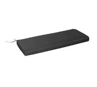 Banc de jardin imperméable avec coussin amovible et lavable 2/3 places en mousse pour balancelle, cuisine, pelouse - Gris foncé - 220 x 40 x 5 cm