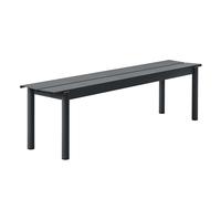 Muuto Banc Linear Steel - noir - 170 cm
