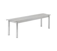 Banc de jardin Linear Steel 170cm LxWxH 170x39x45.5cm